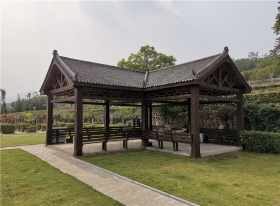 陵园休息凉亭